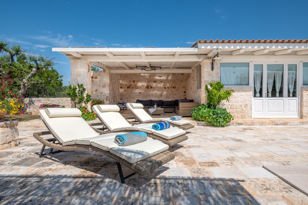 Seating area and Pool House