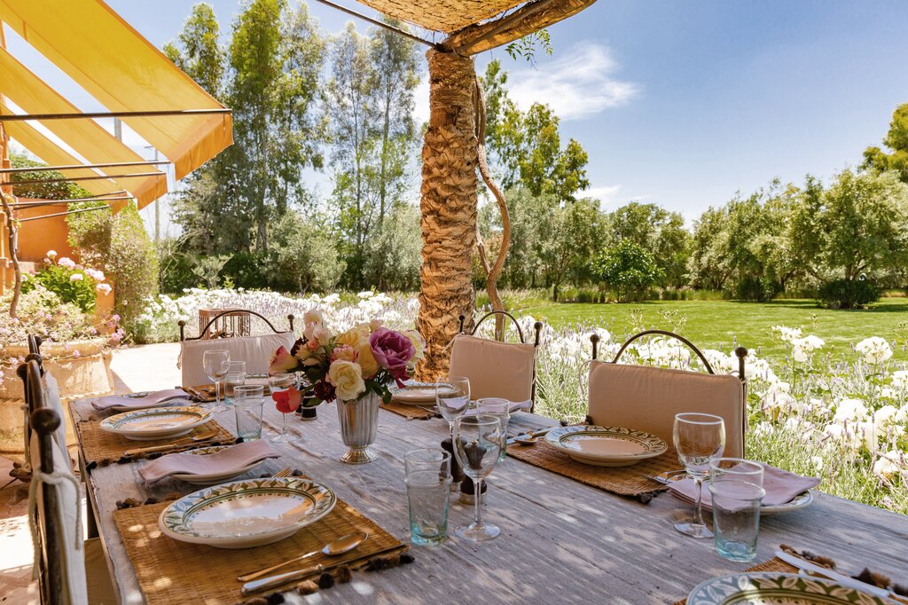 Outdoor dining area